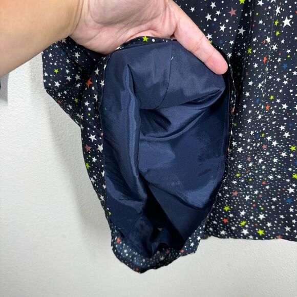 Likely Galaxy Ryerson Romper Navy Blue Star Print Tie Front Multicolor Size 2 - Picture 9 of 11